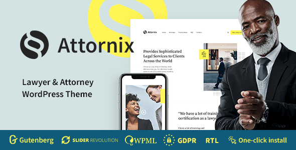 Attornix v1.0.9 律师WordPress主题 - 专业法律网站设计模板