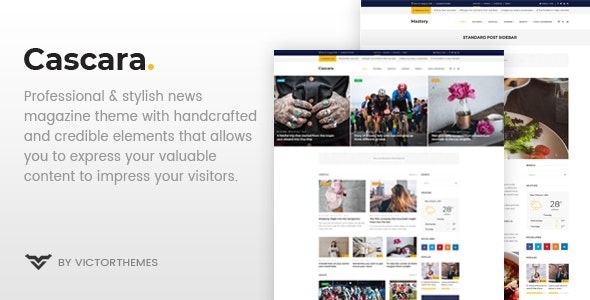 Cascara v1.8 Blog, News & Magazine WordPress Theme - 博客、新闻和杂志WordPress主题
