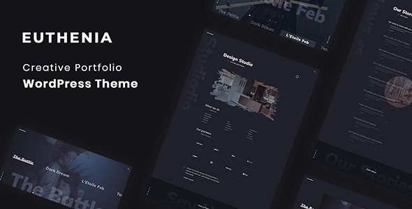Euthenia v1.0.5 Creative Portfolio WordPress Theme - 创意作品集WordPress主题