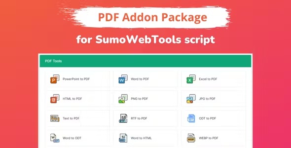 PDF Addon Package for SumoWebTools v1.0.2 - SumoWebTools PDF扩展包