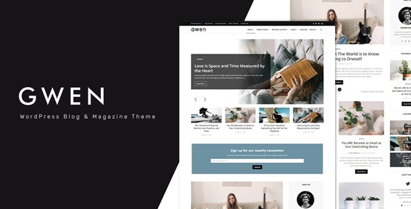 Gwen v2.0 Creative Personal WordPress Blog Theme - 创意个人WordPress博客主题