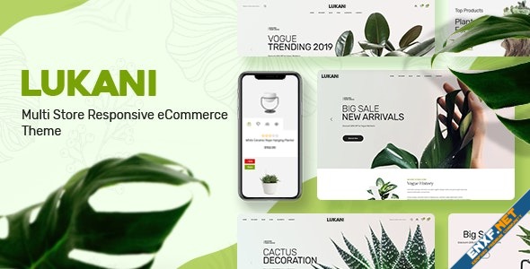 Lukani v1.1.5 植物商店主题 - WooCommerce WordPress主题