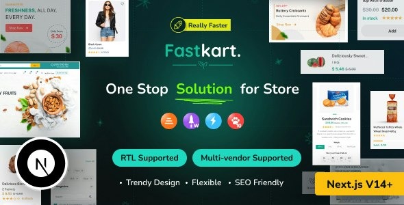 Fastkart v1.0.1 单商户或多商户电商系统 - 基于React Next JS和Laravel REST API