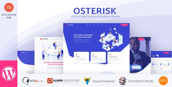 Osterisk (v3.0) VOIP和云服务WordPress主题