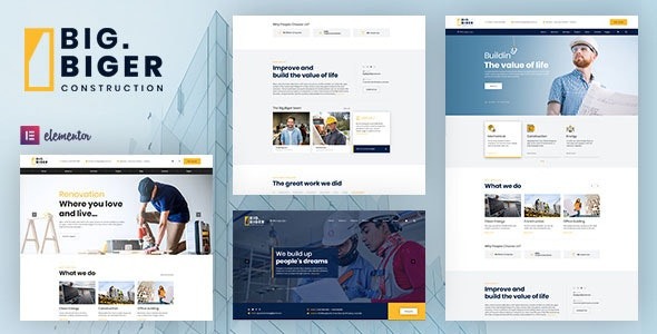 Bigger v1.0.13 Construction WordPress Theme - 建筑行业WordPress主题