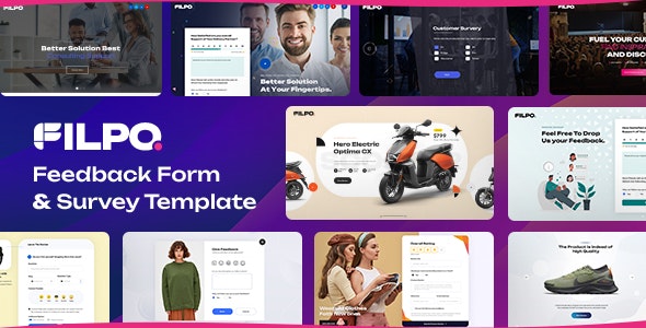 Filpo (v1.0) 反馈表单与调查模板 - 高效收集用户意见的WordPress主题插件