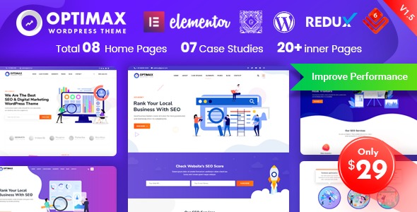 Optimax v2.0.2 SEO & Marketing WordPress Website Theme - 专业SEO与营销WordPress网站主题