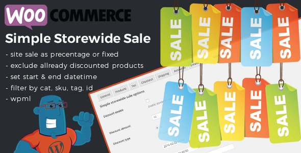 WooCommerce Simple Storewide Sale v1.1.5 - 简单全店促销插件