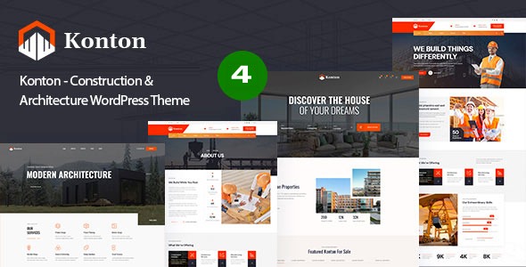 Konton v1.0.3 Construction & Architecture WP Theme - 建筑与施工WordPress主题