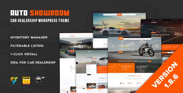 Auto Showroom v3.1.6 汽车经销商WordPress主题 - 专业汽车展示与销售平台