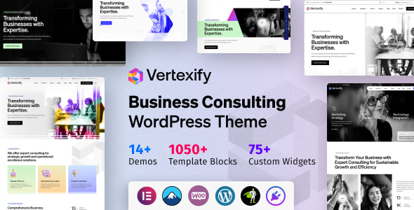 Vertexify v1.0.1 商业咨询WordPress主题 - 专业企业网站解决方案