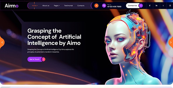 Aimmo v1.0.0 AI Agency & Technology WordPress Theme - AI技术与代理机构WordPress主题
