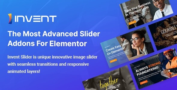 Invent Slider for Elementor v1.0.5 - Elementor滑块插件