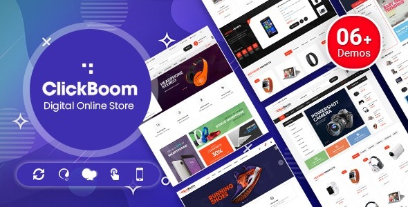 ClickBoom v1.6.21 数字商店WooCommerce WordPress主题（6+主页设计）