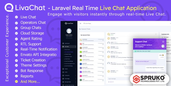 LivaChat v2.0 – Laravel实时在线聊天应用