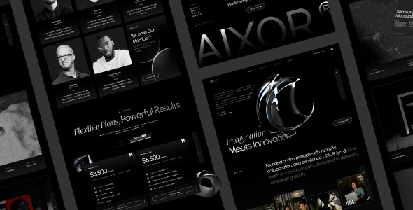 Aixor v2.0.1 营销机构WordPress主题 - 创意代理网站模板