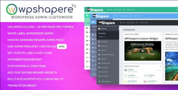 WPShapere (v7.0.9) WordPress后台管理主题