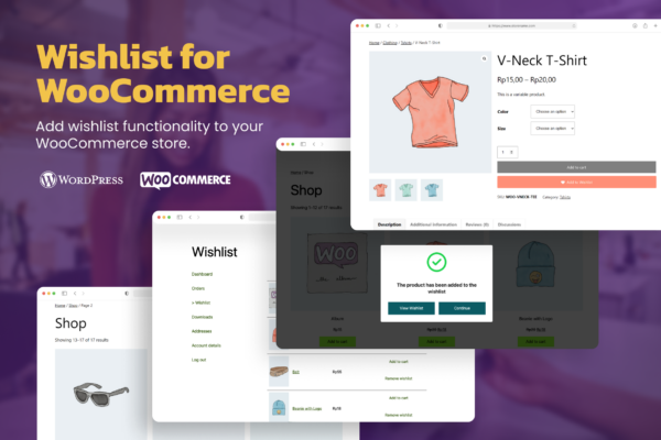 TW Wishlist for WooCommerce (v1.1.0) 保存您喜爱的商品以备将来购买
