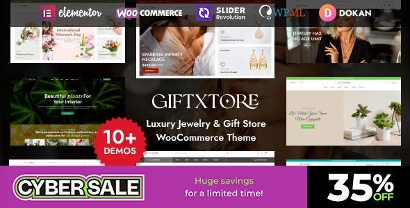 GiftXtore (v1.7.3) 珠宝首饰 WooCommerce WordPress主题