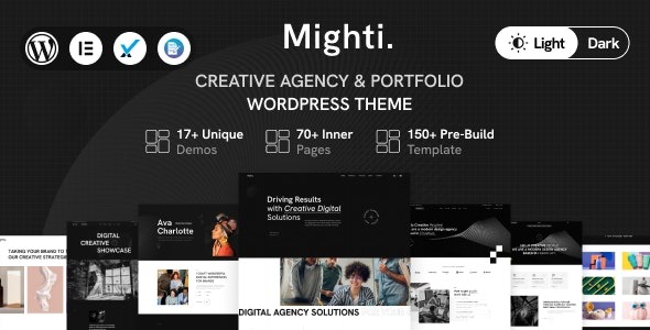 Mighti v1.0.9 创意机构与作品集WordPress主题