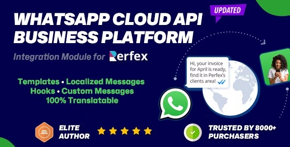 WhatsApp Cloud API Business Integration module for Perfex CRM v1.2.9 - Perfex CRM的WhatsApp云API商业集成模块