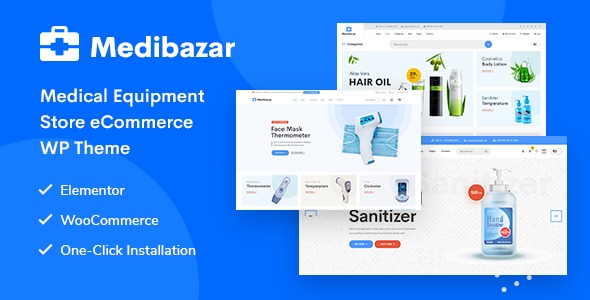 Medibazar (v1.8.9) 医疗 WooCommerce 主题 - 专业医疗电商解决方案