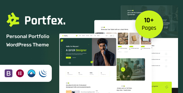 Portfex (v1.1) 个人作品集WordPress主题