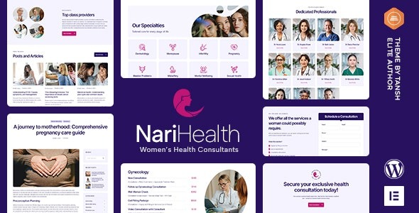 NariHealth (v1.0.6) 女性健康顾问WordPress主题