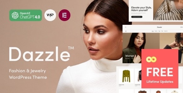Dazzle v1.4.0 时尚与珠宝 WordPress 主题 - 精美设计与响应式布局