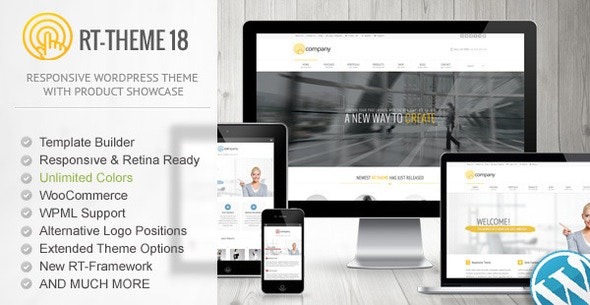 RT-Theme 18 Responsive v3.5 WordPress主题 - 响应式多功能企业网站模板
