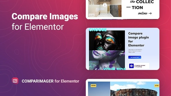 Comparimager (v1.0.1) Elementor前后图片对比插件