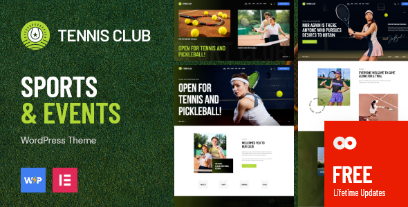 Tennis Club (v1.3) 体育主题 - 网球俱乐部与体育赛事WordPress主题