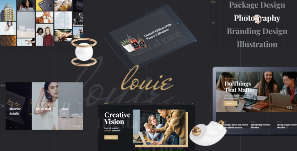 Louie (v1.1.0) 现代机构作品集主题