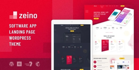 Zeino (v1.0.1) App Landing WordPress Theme - 应用落地页WordPress主题