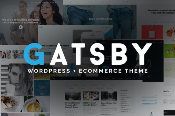 Gatsby v1.9 WordPress + eCommerce Theme - 响应式电商主题