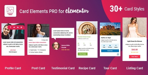 Card Elements Pro for Elementor v1.1.2 - Elementor卡片元素专业版