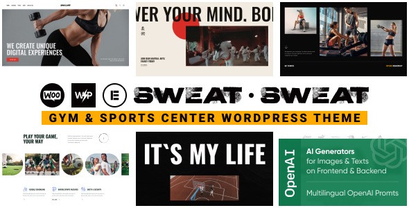 Sweat v1.0.0 Gym & Sports Center WordPress Theme - 健身房与体育中心WordPress主题