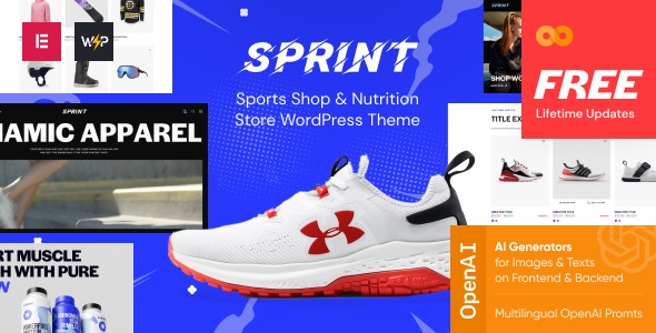 Sprint v1.0.0 运动商店与营养品店WordPress主题
