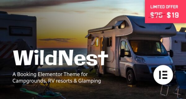 WildNest v1.1 Campgrounds & RV Parks Booking Theme - 露营地与房车公园预订主题