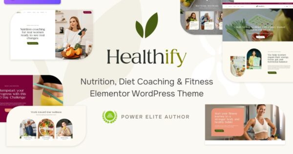 Healthify v1.1.0 饮食食谱与健康指导主题
