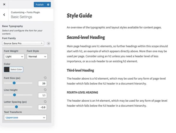 Fonts Plugin Pro v1.8.2 - WordPress谷歌字体插件