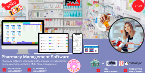 Pharmacy Management Software -PWA v1.26 - 药房管理软件PWA版