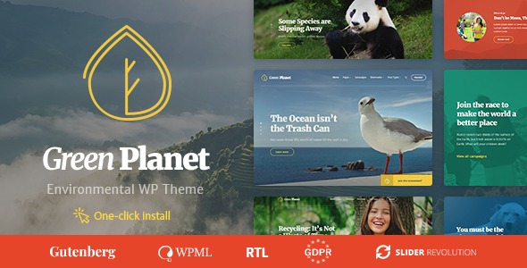 Green Planet v1.2.4 生态与环保 WordPress主题 - 环保网站设计首选