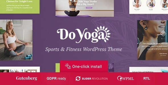 Do Yoga (v1.2.7) 瑜伽健身工作室与普拉提俱乐部WordPress主题