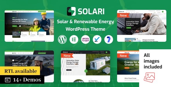 Solari v2.0.3 生态与太阳能WordPress主题 - 环保能源网站设计