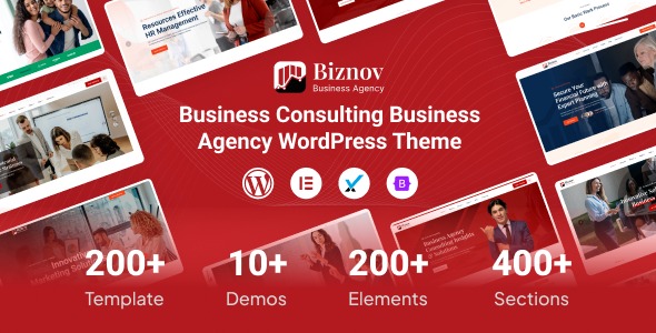 Biznov v1.0.3 商业咨询 WordPress 主题 - 专业企业咨询网站设计