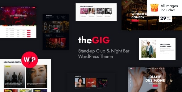 The Gig (v1.15.0) 单口喜剧俱乐部与夜店酒吧WordPress主题