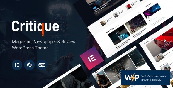 Critique (v1.14.0) 杂志、报纸和评论WordPress主题