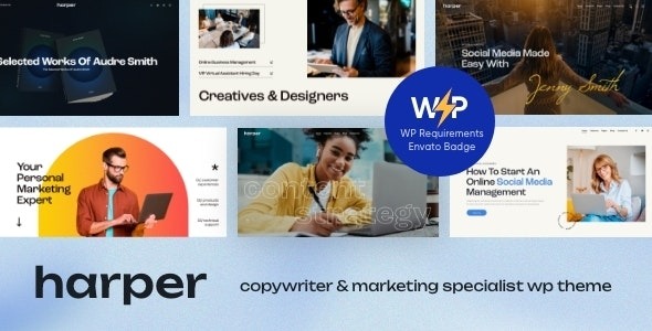 Harper (v1.8.0) 文案与营销专家WordPress主题
