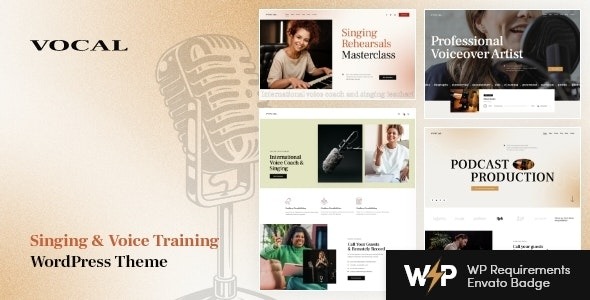 Vocal v1.8.0 歌唱与声乐艺术家WordPress主题